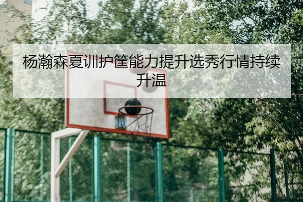 杨瀚森夏训护筐能力提升选秀行情持续升温